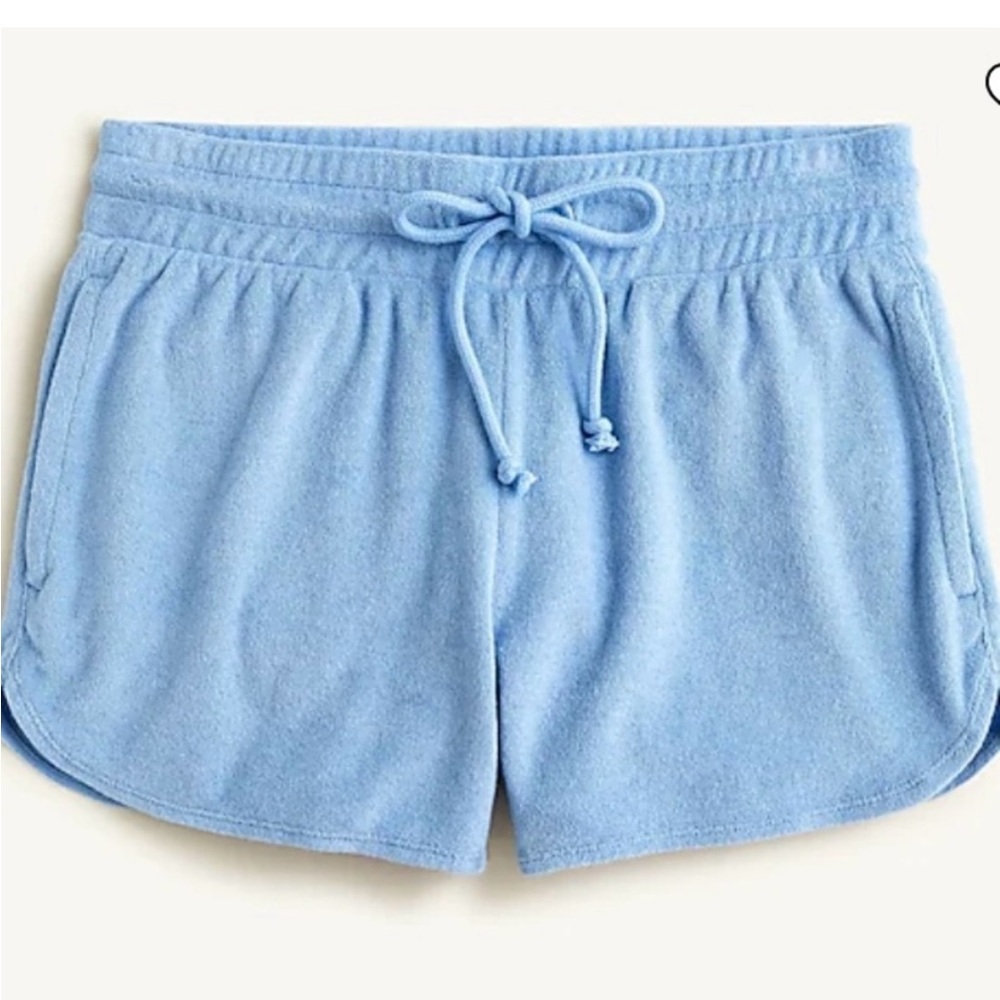 J.Crew Terry Towel Shorts in Hydrangea Blue - Size L